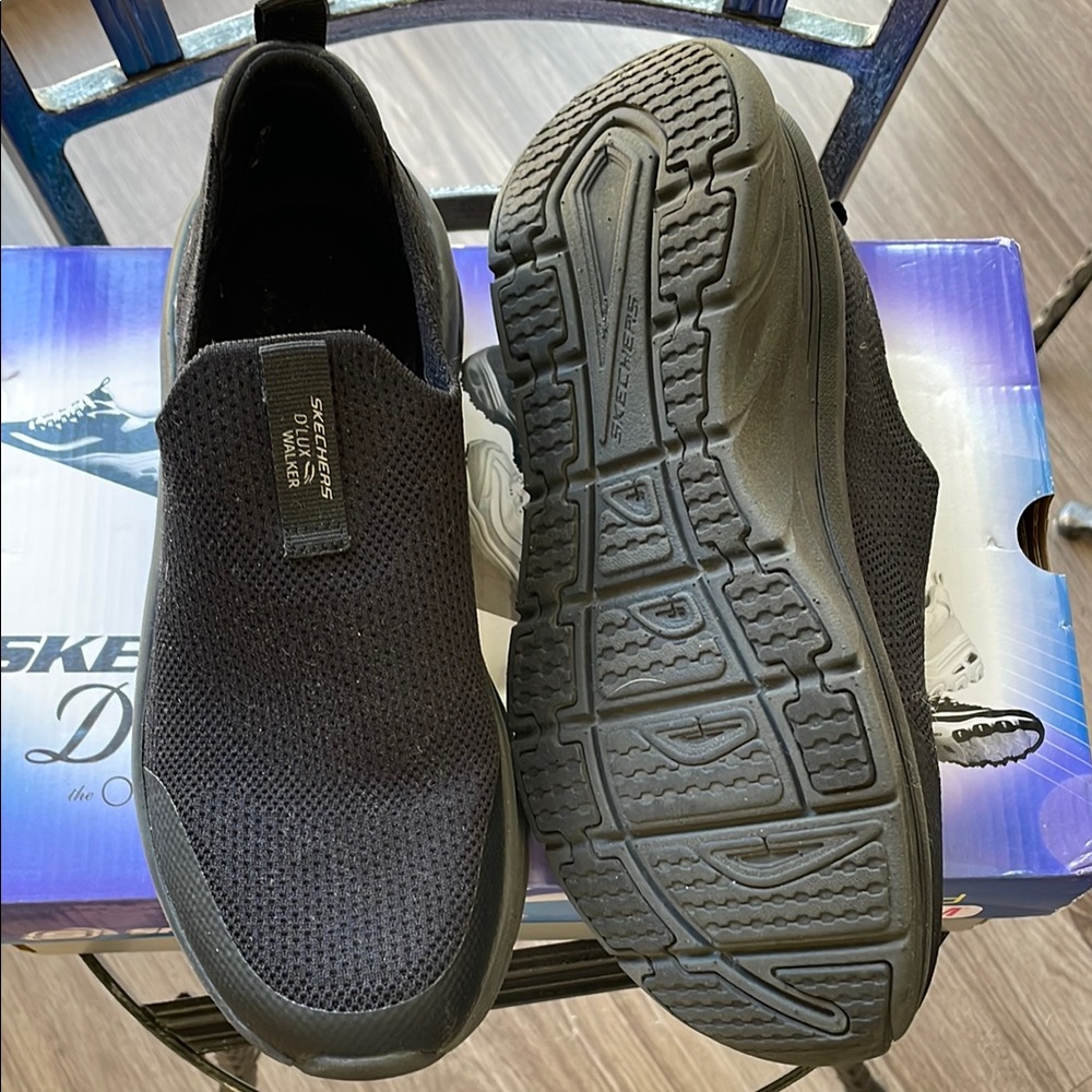Skechers Men's Black Slip-On Shoes